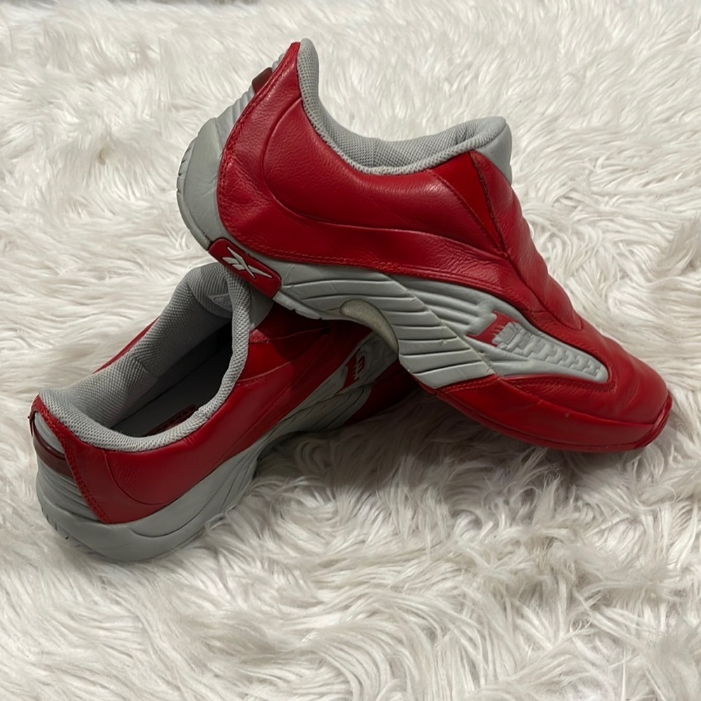 Reebok I3 Answer IV DMX Red Gray 2001 Sz 11.5 Slip-On Allen Iverson OG Rare